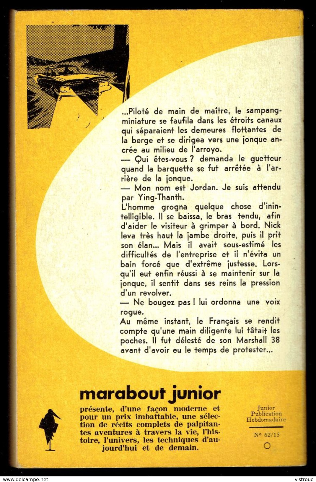 " Nick JORDAN Rit Jaune ", Par André FERNEZ - E.O. MJ N° 220 - Espionnage. - Marabout Junior