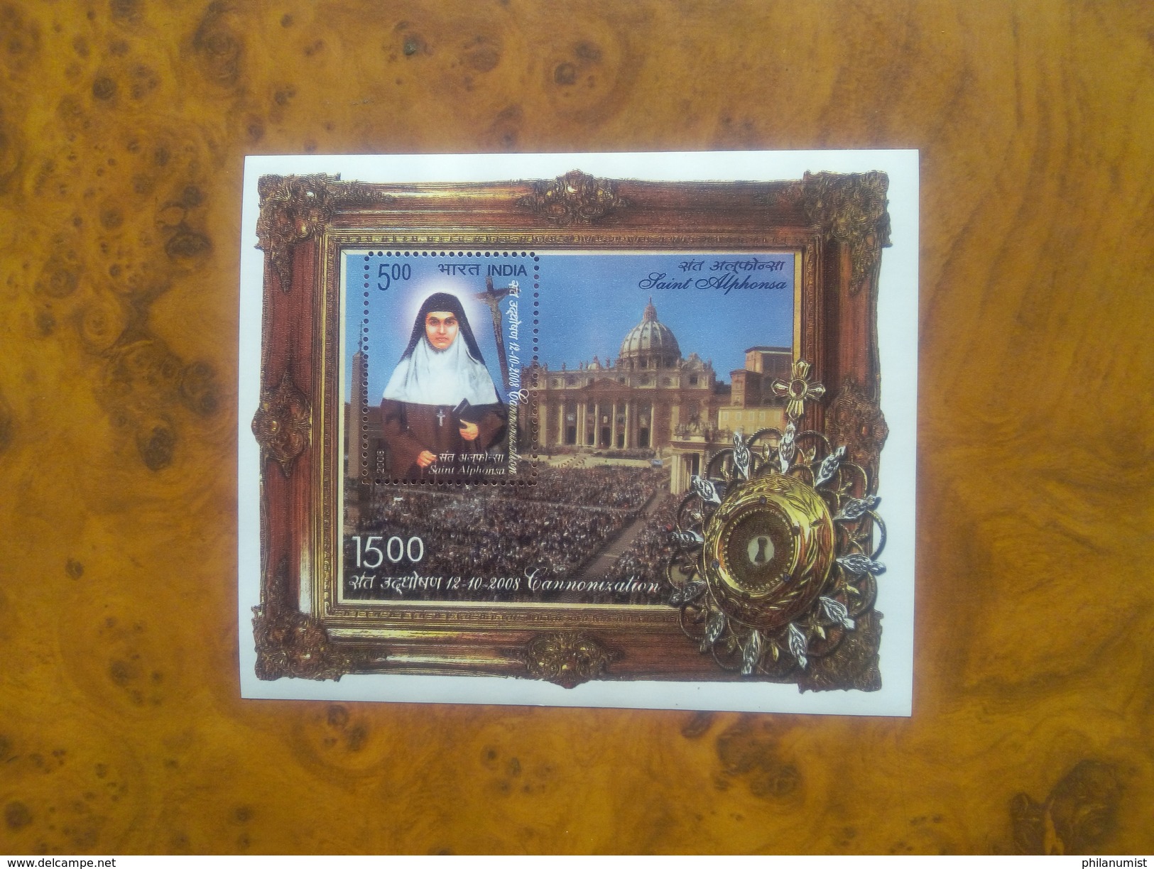 INDIA SAINT ALPHONSO MINIATURE SHEET MNH LOOK !! - Christianity