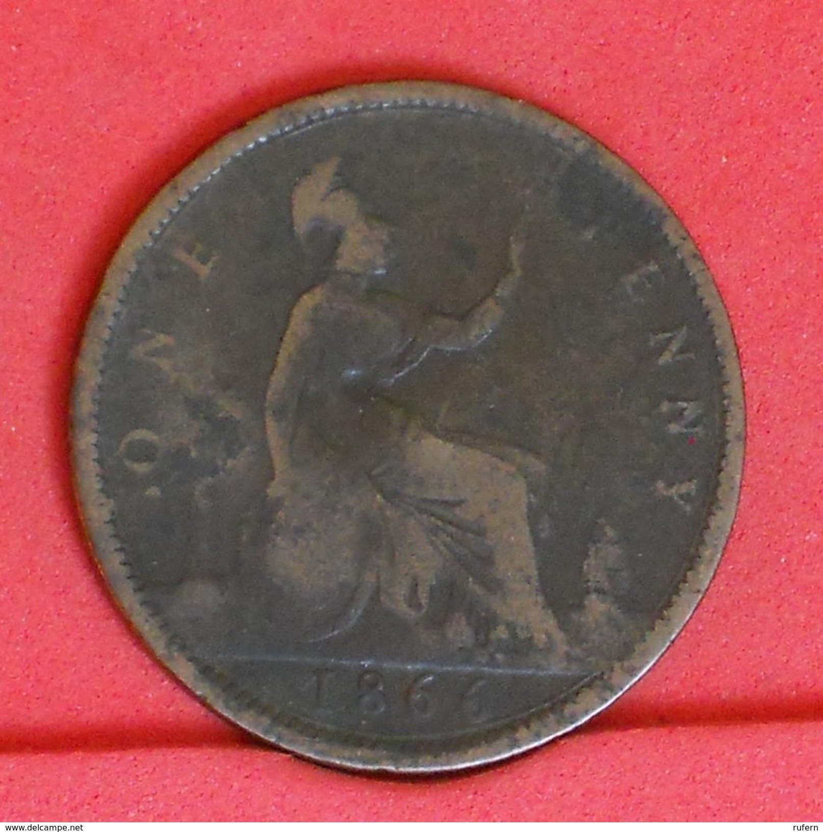 GREAT BRITAIN 1 PENNY 1866 -    KM# 749,2 - (Nº19285) - D. 1 Penny