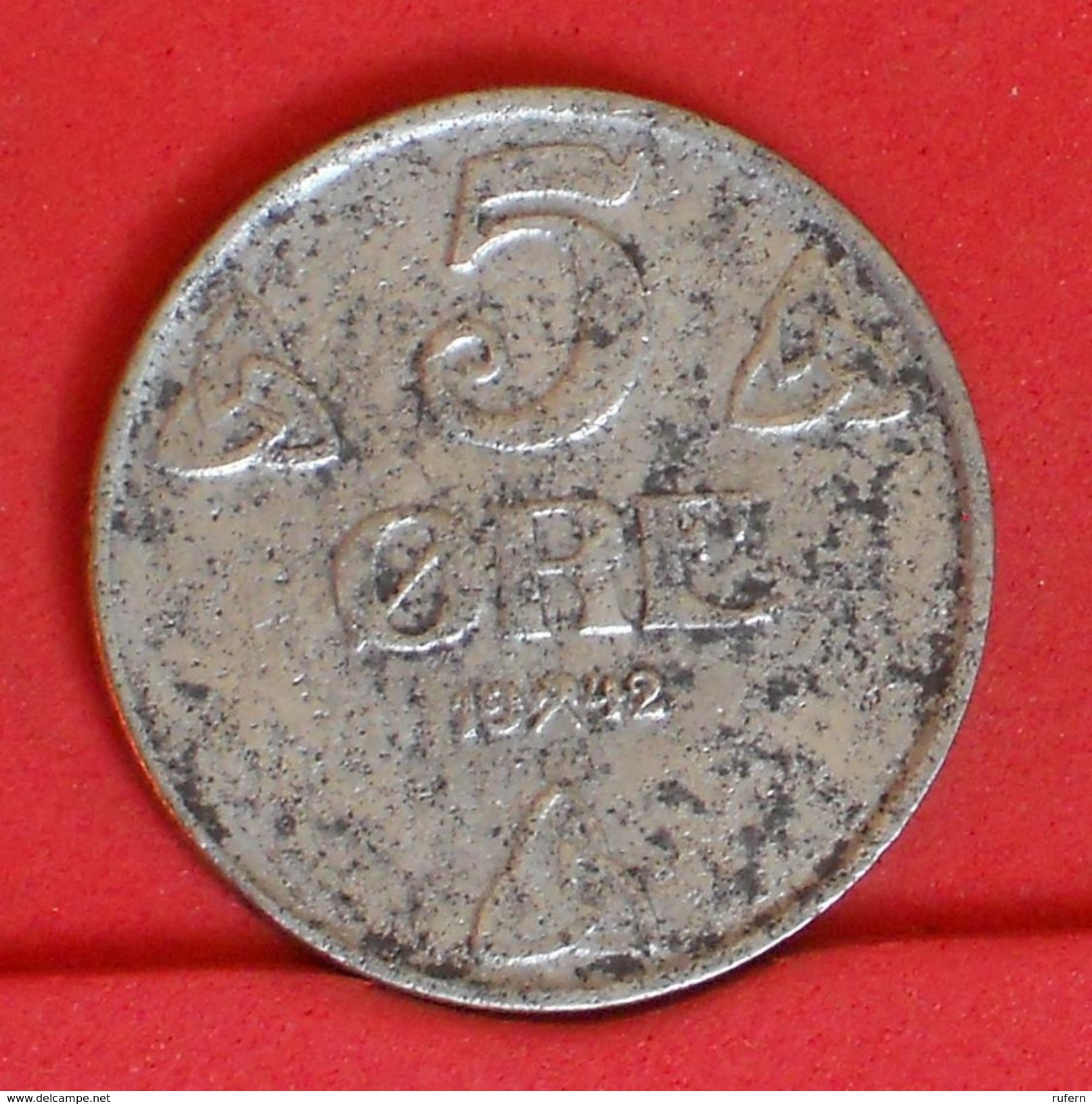 NORWAY 5 ORE 1942 -    KM# 388 - (Nº19286) - Noruega