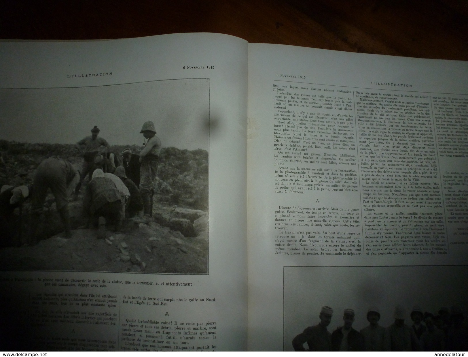 1915 L'ILLUSTRATION :Litho couleur Gl HUMBERT; Découverte EROS à Palaïopolis ; Pubs (montre Zenith, etc);Pages d'honneur