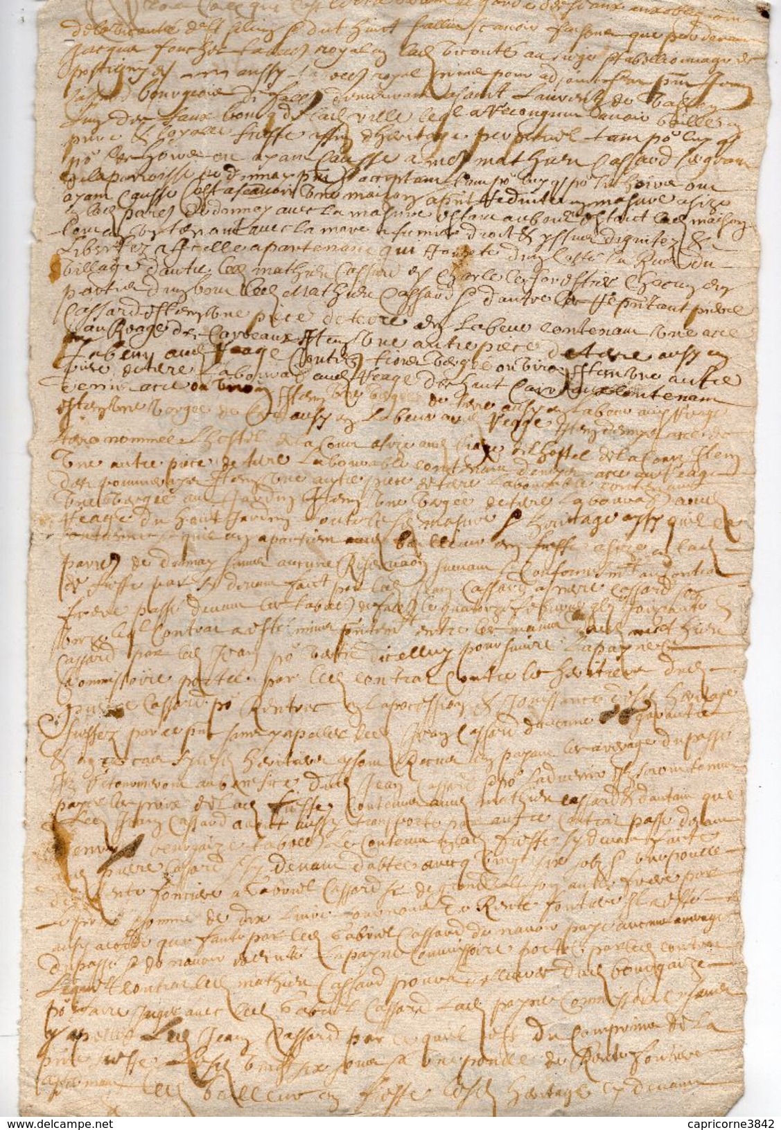 1677 -  Document Manuscrit - Généralité D'Alençon - 2 Taxes De 6 Deniers Le Quart (feuille Entière) Pliée - Seals Of Generality