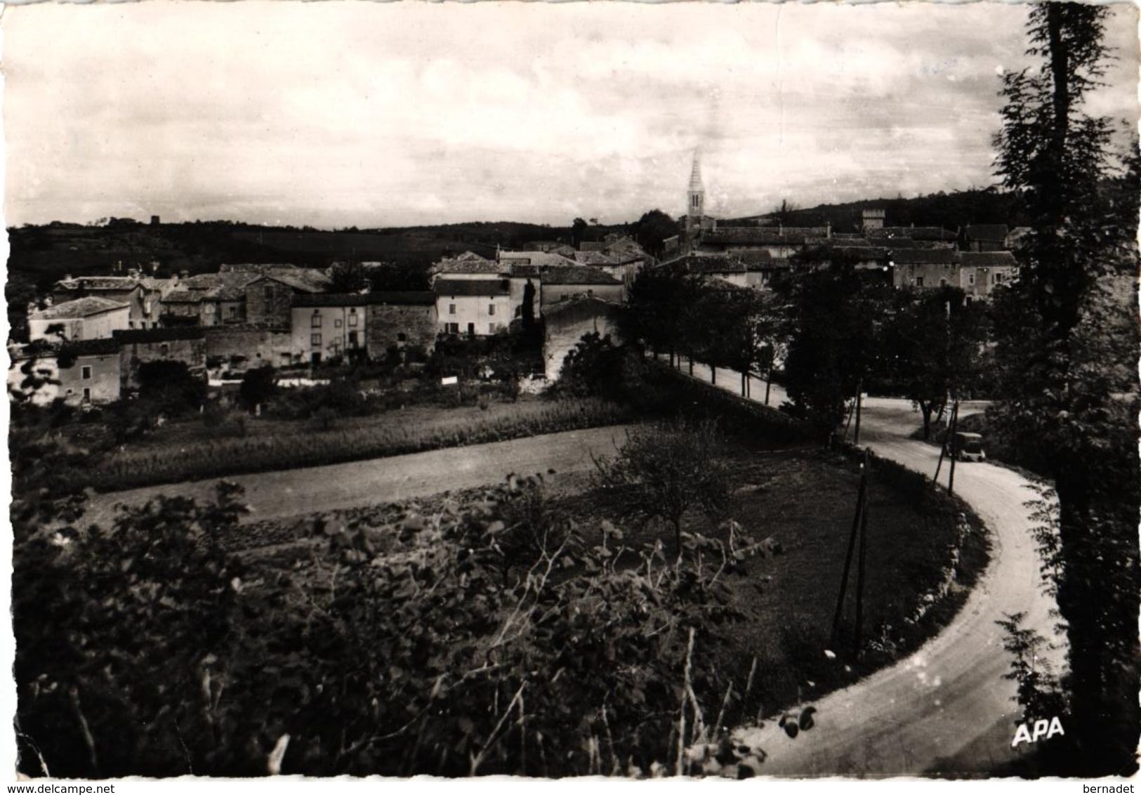 81 .. VAOUR ... VUE GENERALE  .. 1955 - Vaour