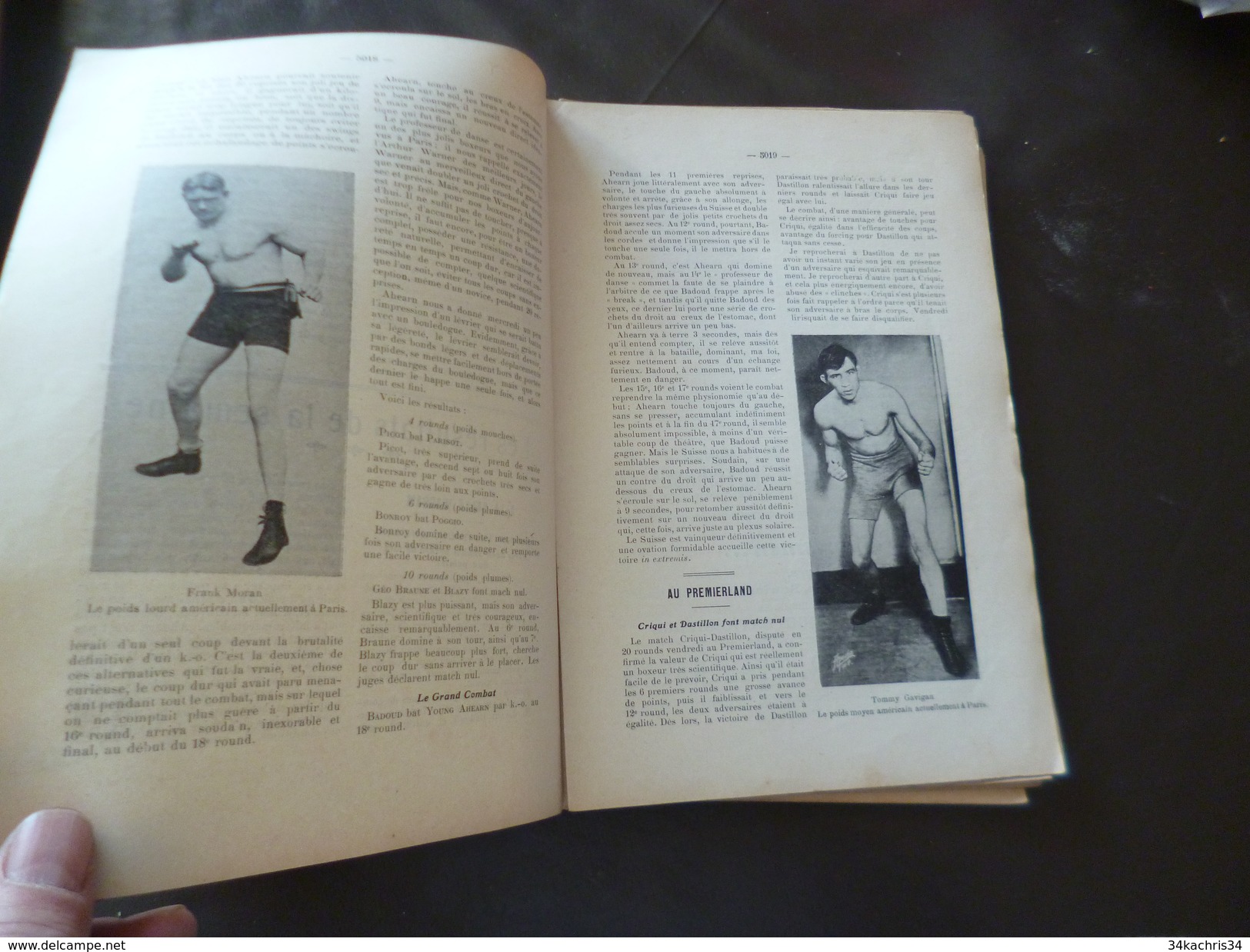 Revue La Boxe Et Les Boxeurs 1913 N°205 Young Ahearn Gavigan Moran Bernard     23 Pages   Textes Photos + Pub - 1900 - 1949