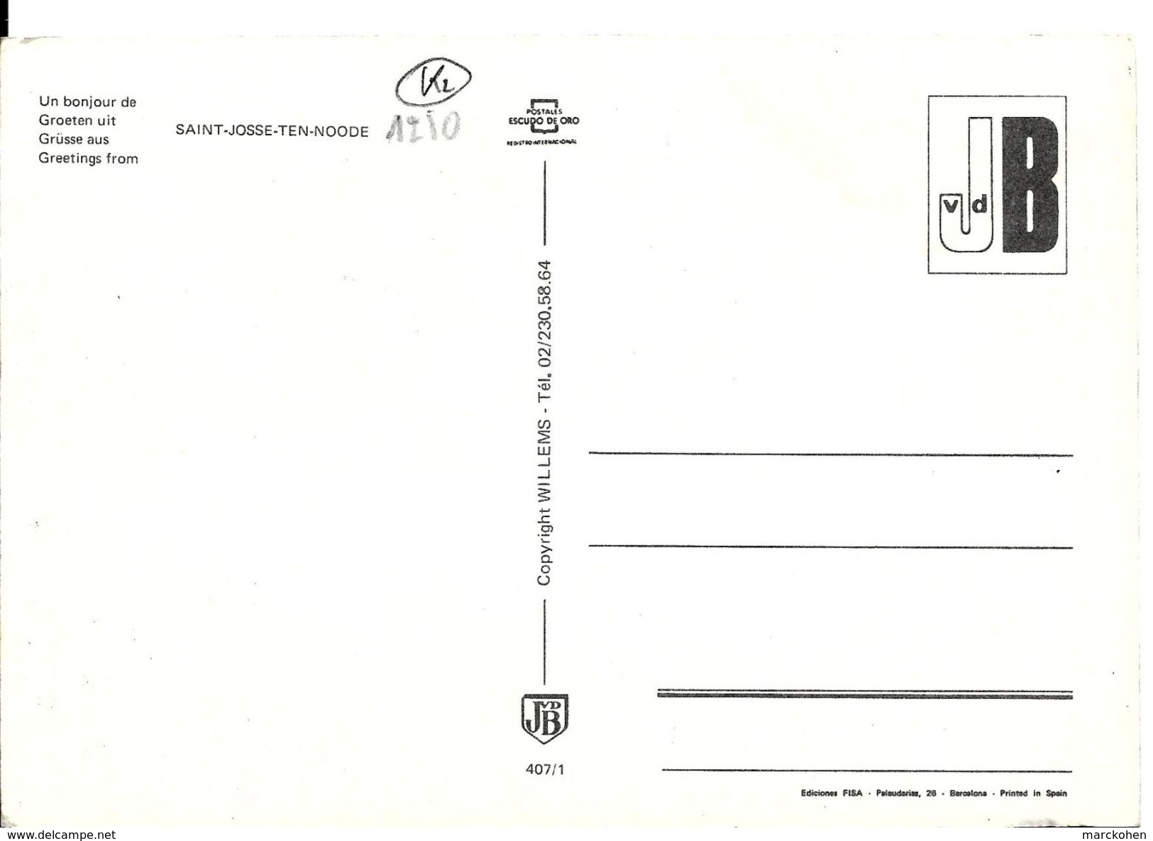 Bruxelles (1210) : Un Bonjour De Saint-Josse-Ten-Noode. CPSM Multivues (6 Vues). - St-Josse-ten-Noode - St-Joost-ten-Node