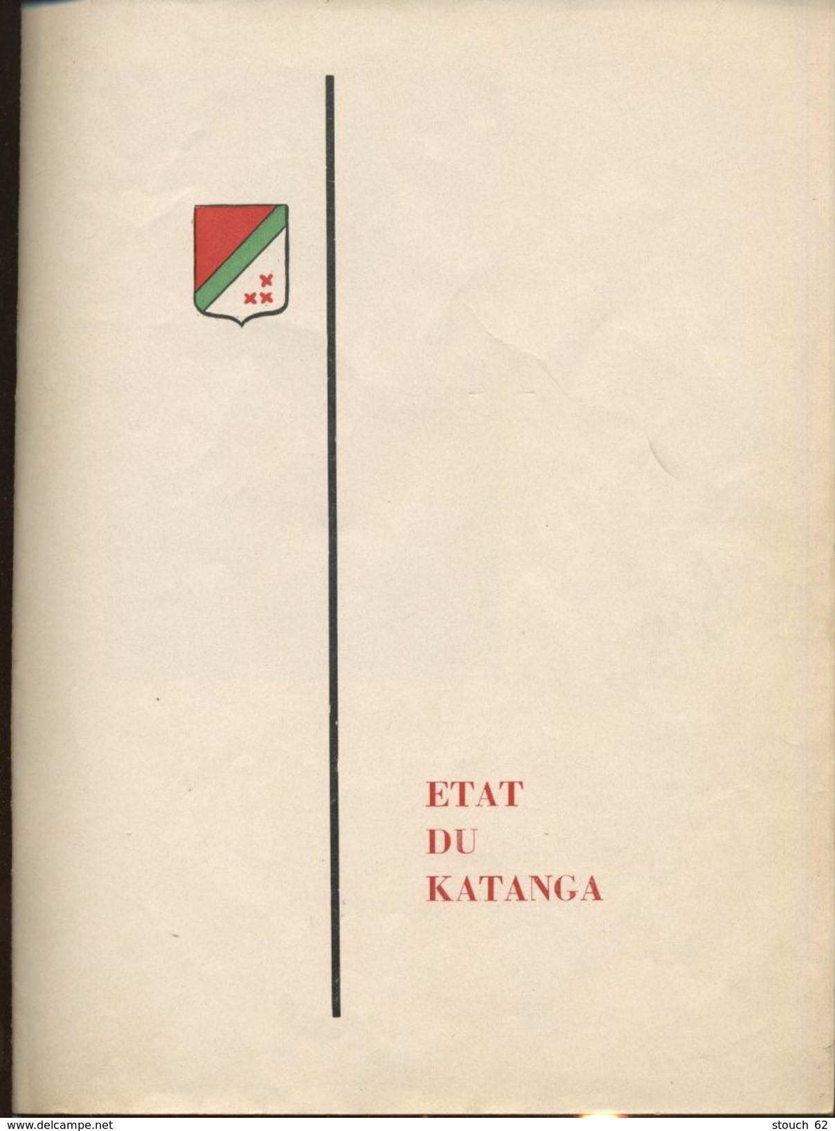 Joli Opuscule De L'époque  Une Page D'Histoire - Katanga