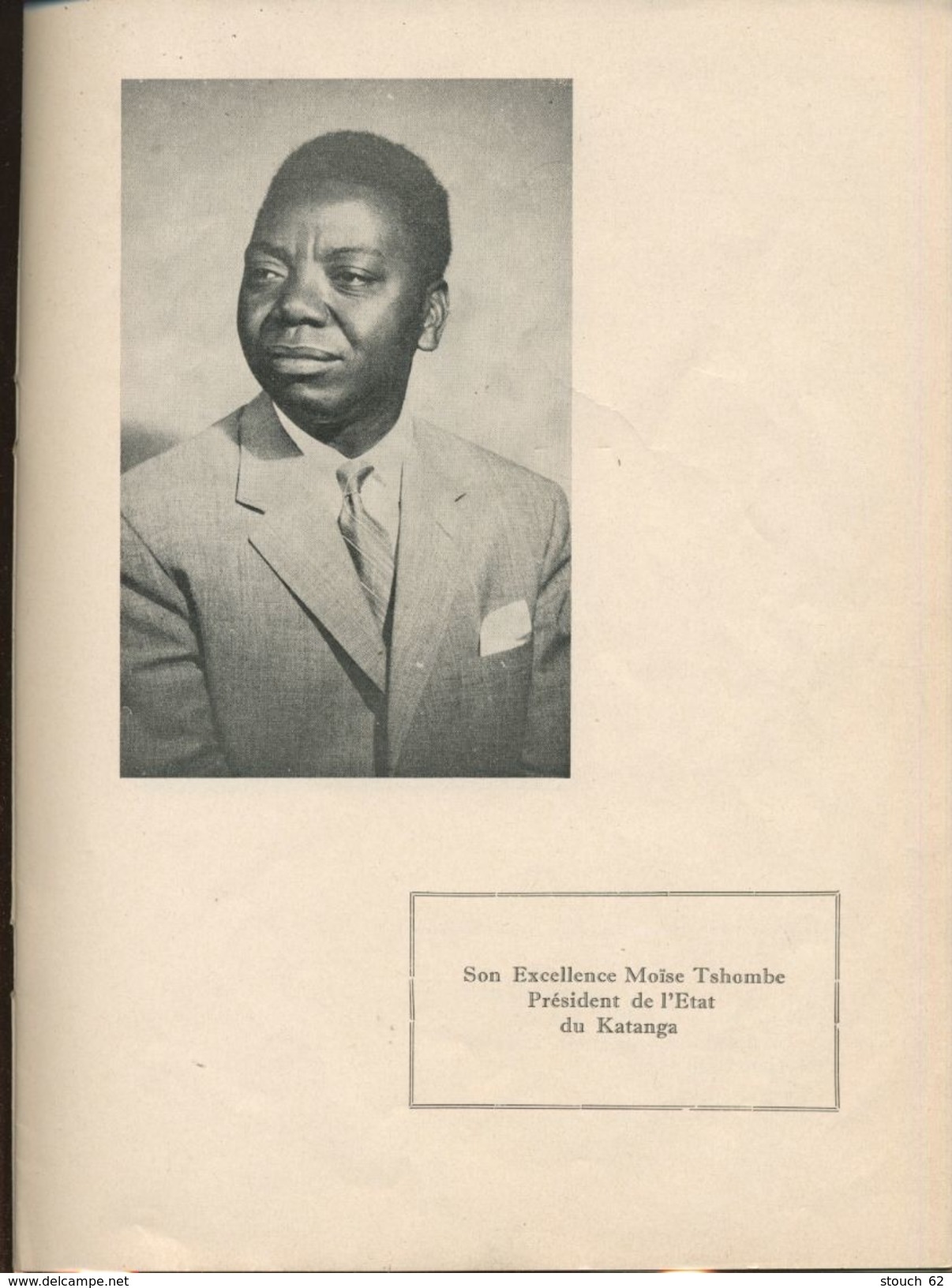 Joli Opuscule De L'époque  Une Page D'Histoire - Katanga