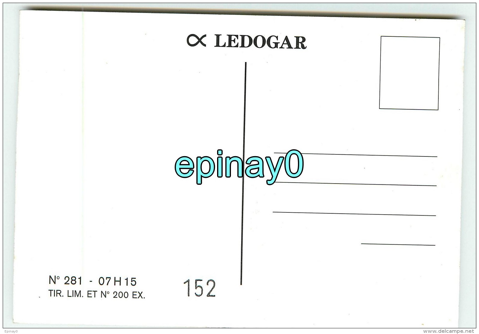 ILLUSTRATEUR  - LEDOGAR - Tirage 200 éxemplaires - Ledogar