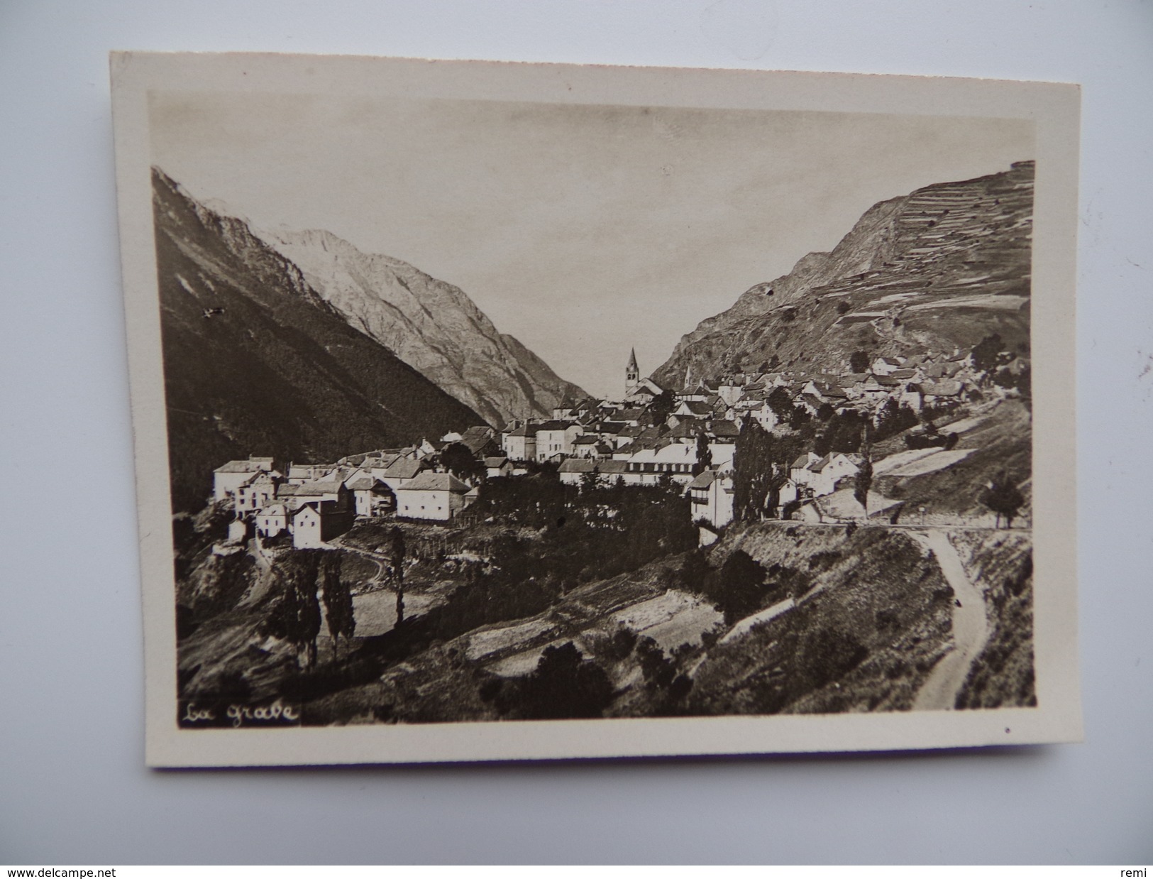 05 Vue De LA GRABE Erreur LA GRAVE Route Du LAUTARET à GRENOBLE 3 Août 1932 - Autres & Non Classés