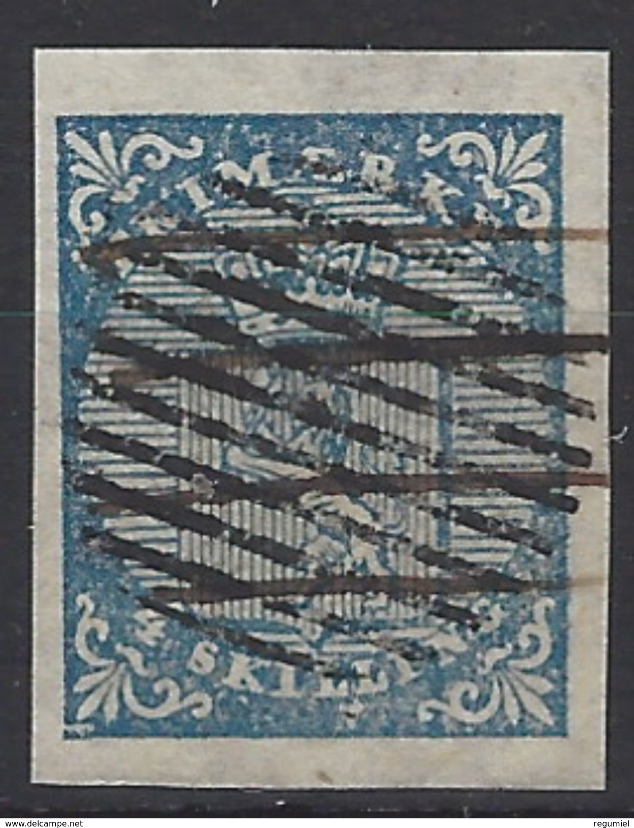 Noruega U 001 (o) Usado. 1855 - Usati