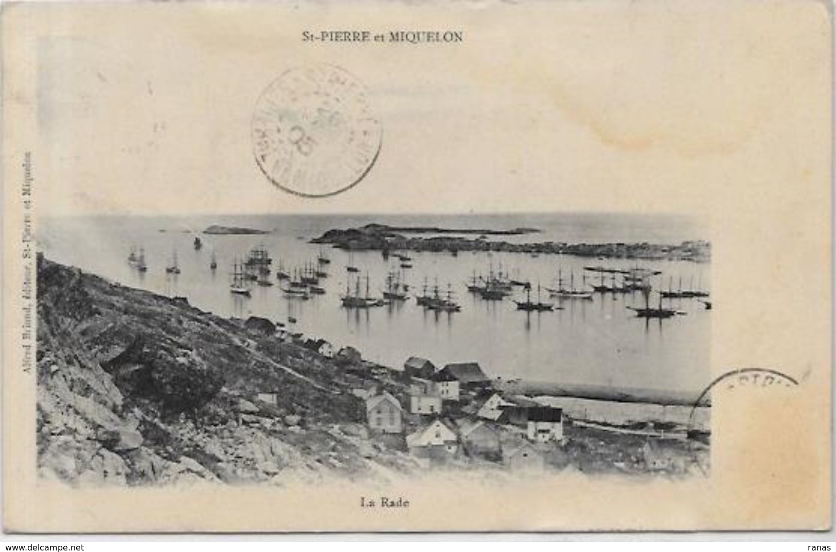 CPA Saint Pierre Et Miquelon Circulé - Saint-Pierre E Miquelon