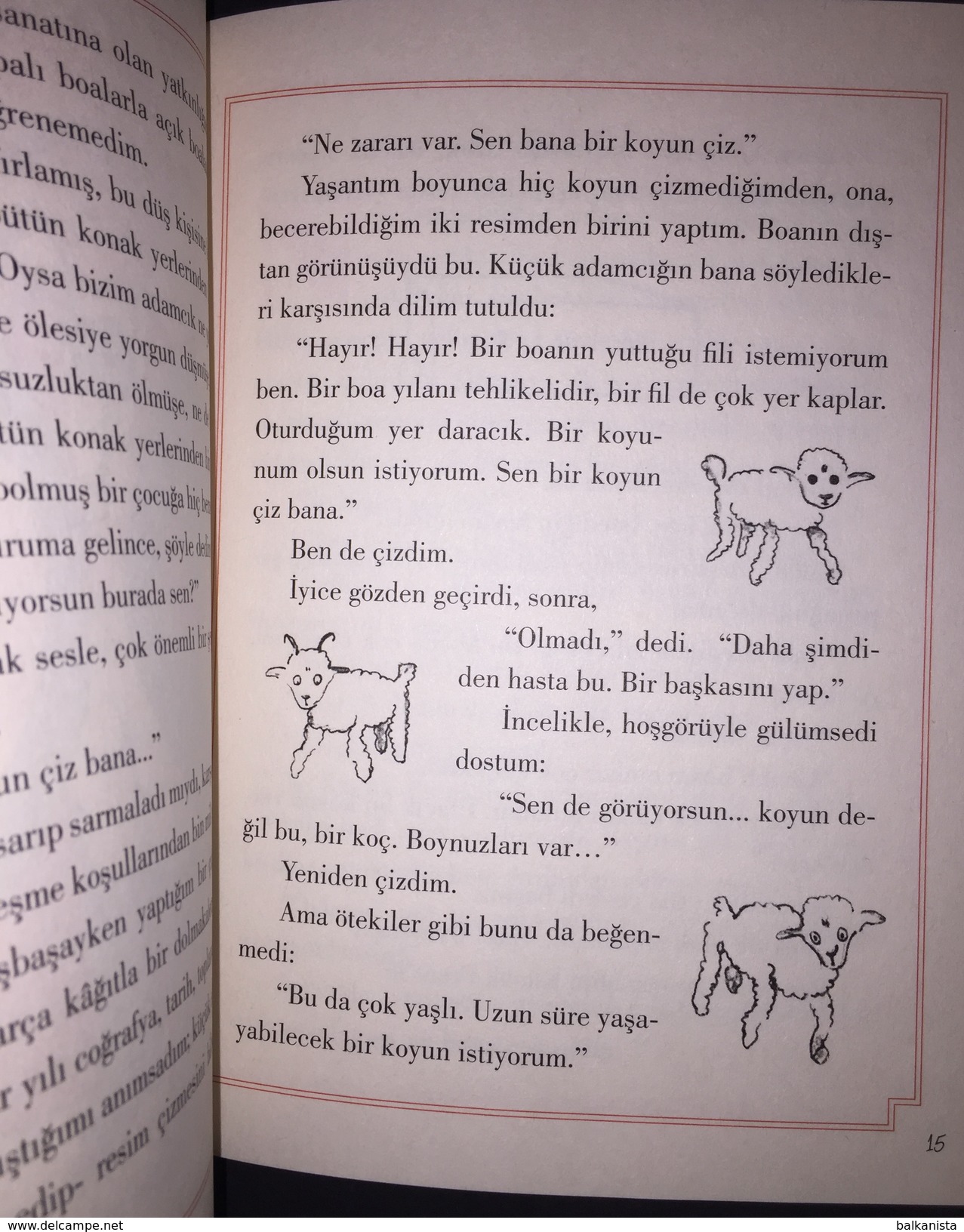 KUCUK PRENS LITTLE PRINCE COLORED Antoine De Saint Exupery TURKISH LANGUAGE Everest - Giovani