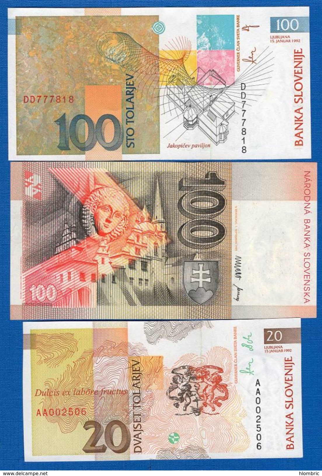 Slovaquie  1  Billets  +  2  Billets   Slovenie - Slovakia