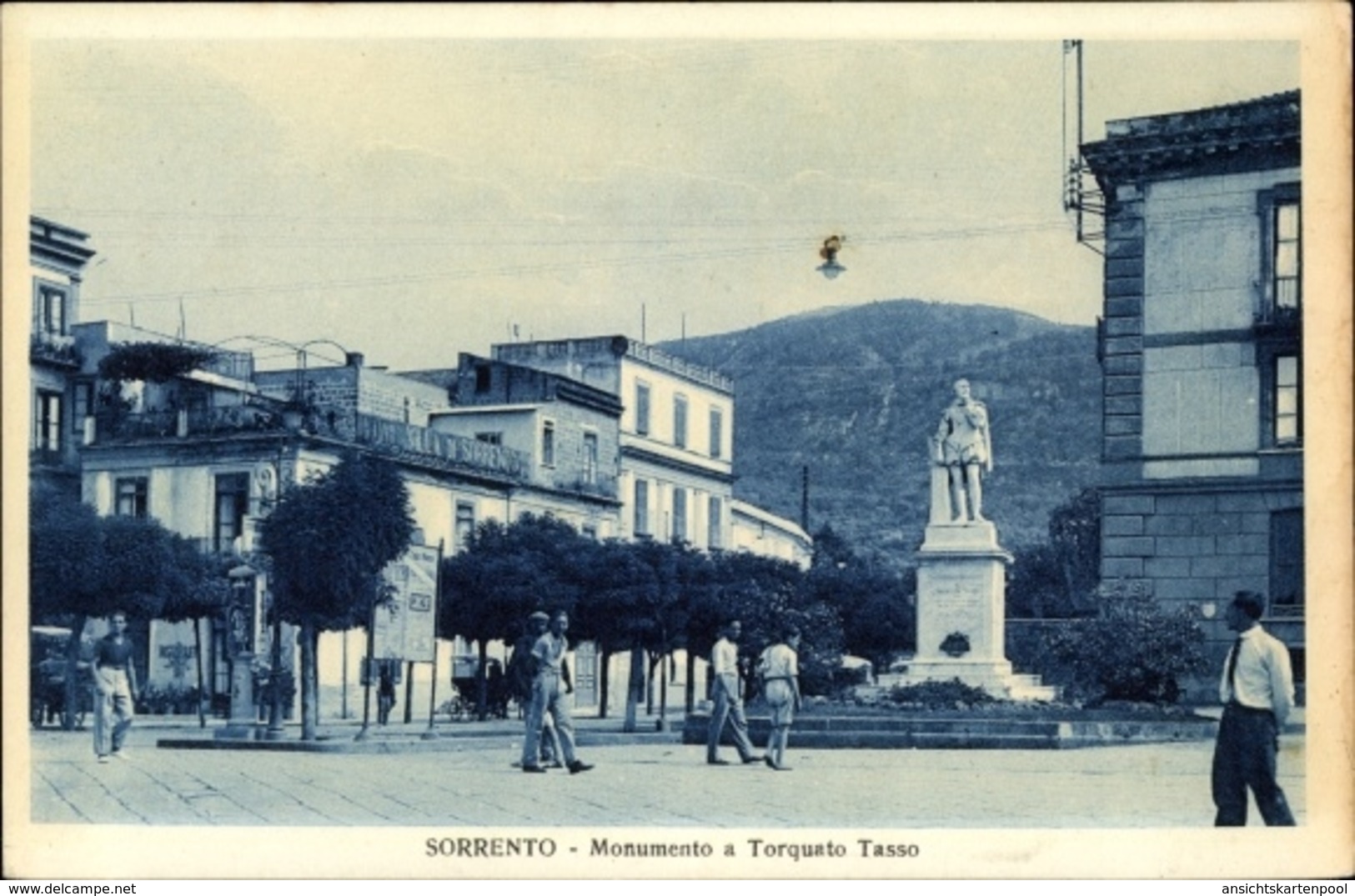 Cp Sorrento Campania, Monumento A Torquato Tasso, Denkmal - Altri & Non Classificati