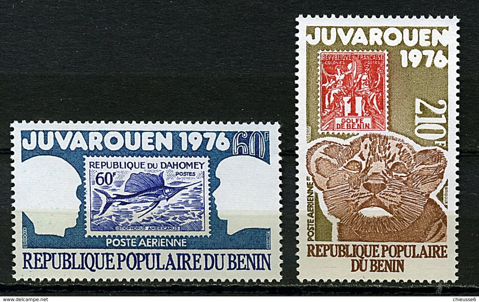 Benin ** PA 254/255 - Expo Philatélique "Juvarouen" Prix 1,70 € + Port - Benin - Dahomey (1960-...)