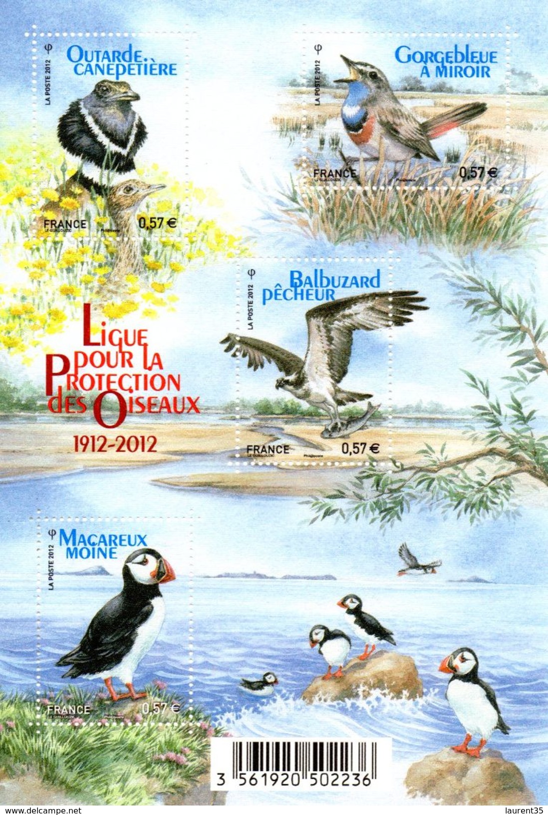 France. Bloc No F4656.protection Des Oiseaux.2012 N** - Ongebruikt