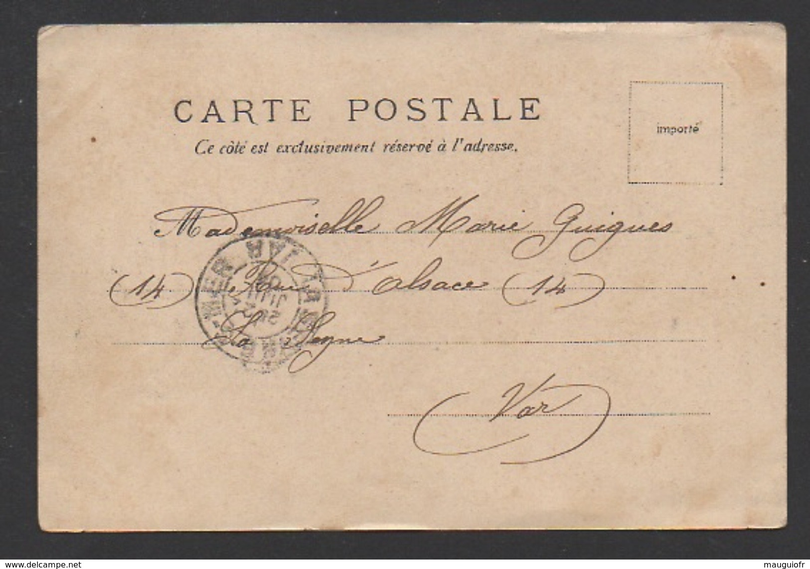 DF / 34  HERAULT / SÉTE ( CETTE ) / VUE GENERALE / CIRCULÉE EN 1904 - Sete (Cette)