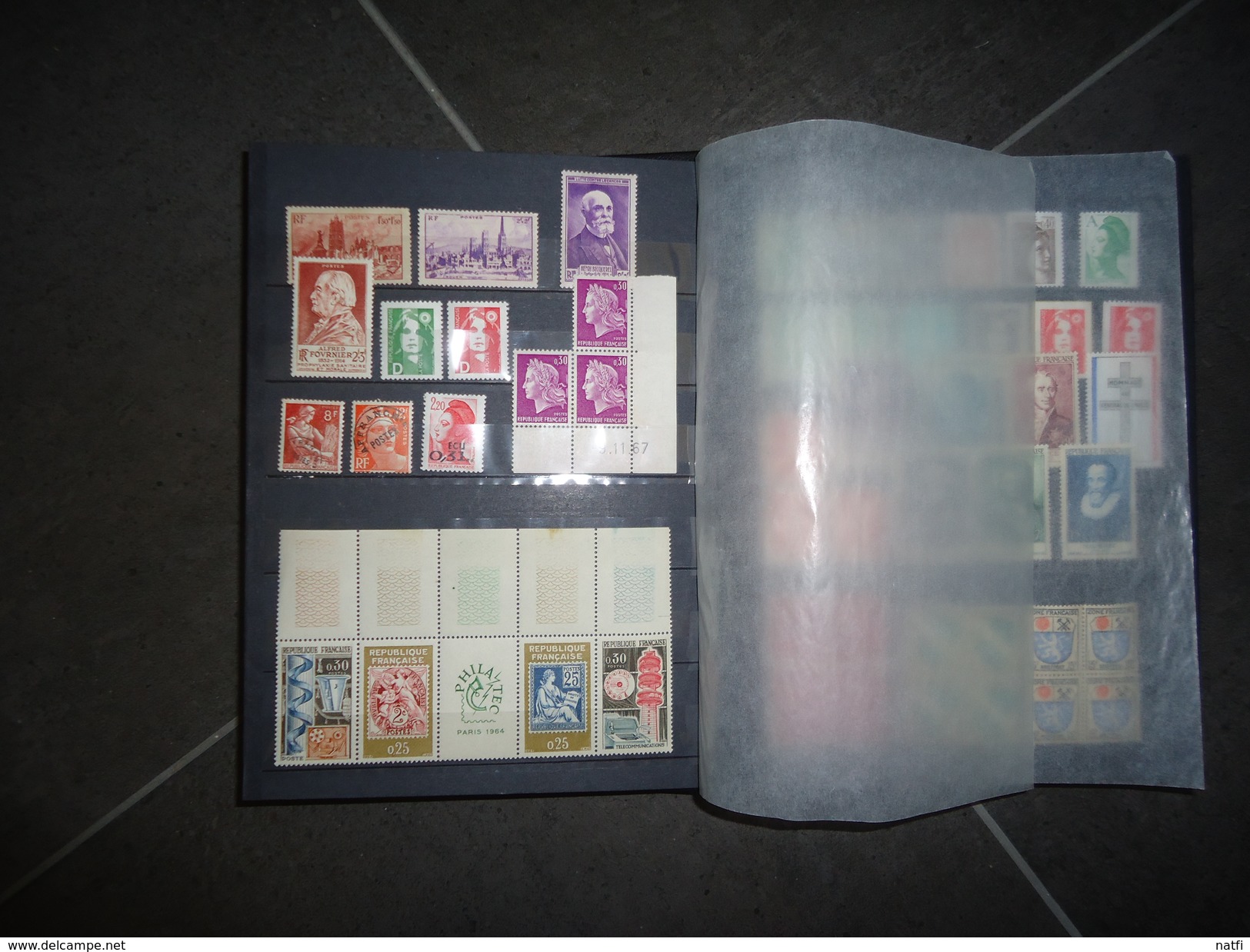 PETITE COLLECTION DE TIMBRES DE FRANCE MERSON SEMEUSE  ECT DES TIMBRES AVEC SIGNATURE MERSON VOIR TOUTES LES PHOTOS - Collections (en Albums)