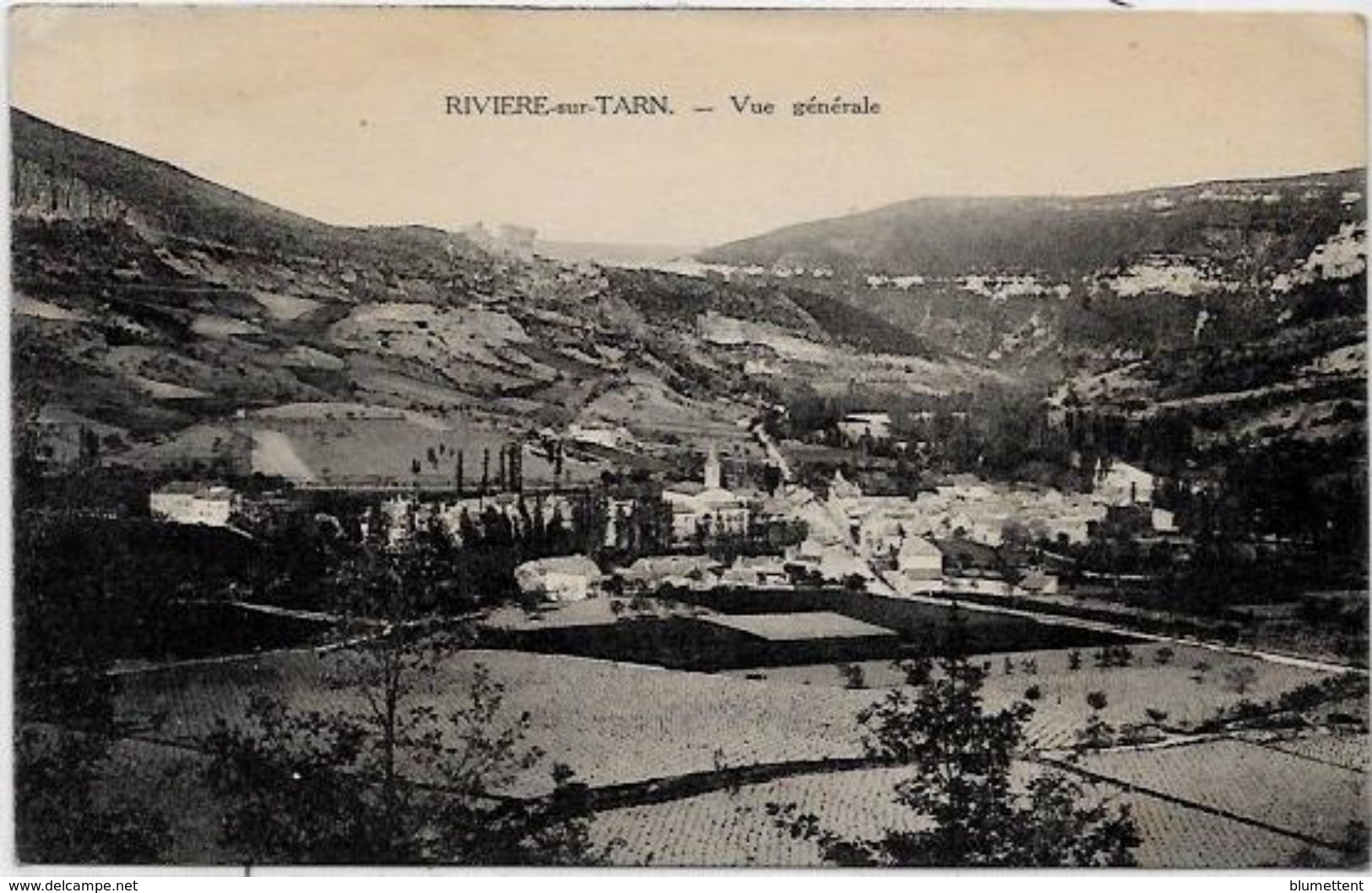 CPA RIVIERE Sur Tarn Aveyron Circulé - Andere & Zonder Classificatie