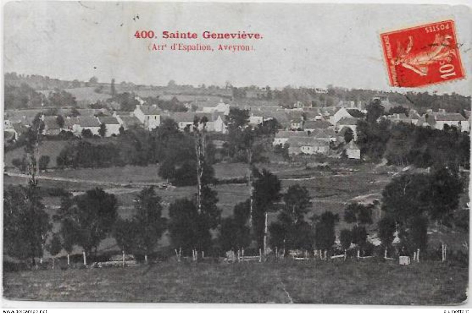 CPA Sainte Geneviève Aveyron Circulé - Sonstige & Ohne Zuordnung