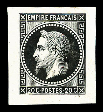 (*) Empire Lauré, 20c Noir Type I, Très Jolie Pièce, Rare (certificat)   Qualité: (*) - Autres & Non Classés