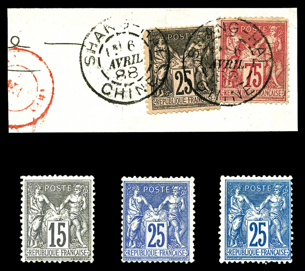 NO 1876/1877, Sage Type II: Collection De Timbres Neufs Et Oblitérés Dont Oblitérations, Lettres,..., à étudier (61 Exem - Collections