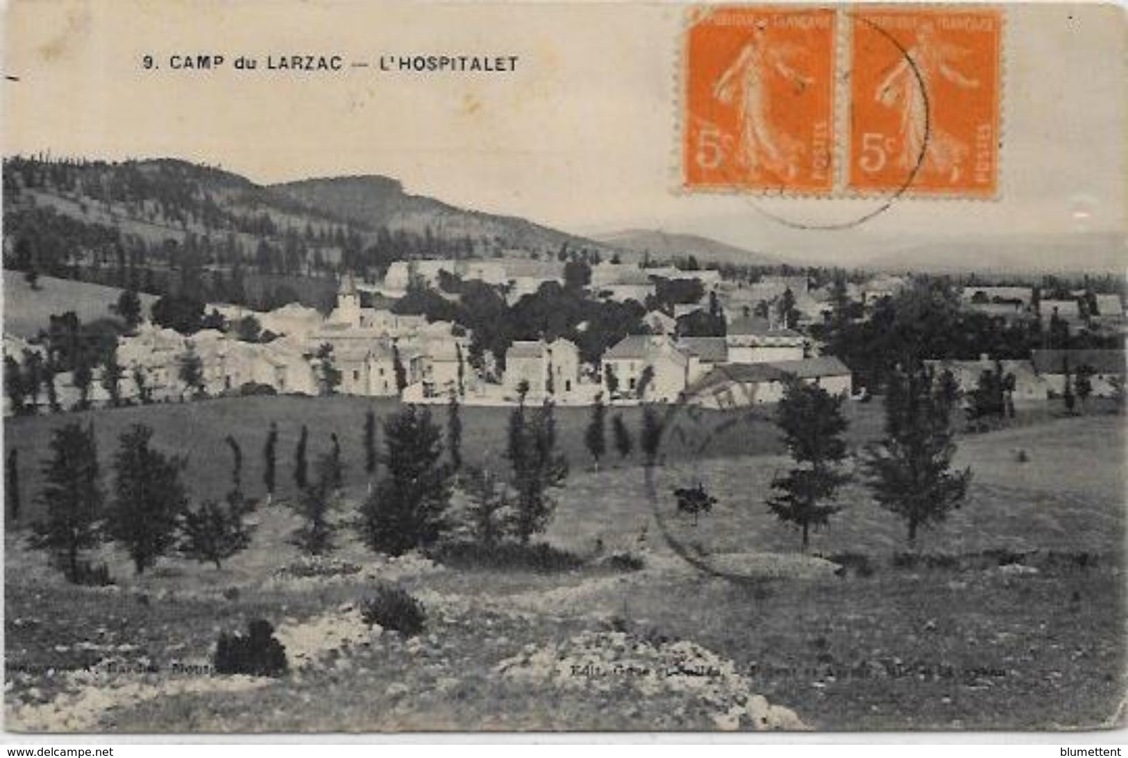 CPA L' Hospitalet Attelage Aveyron Circulé - Andere & Zonder Classificatie