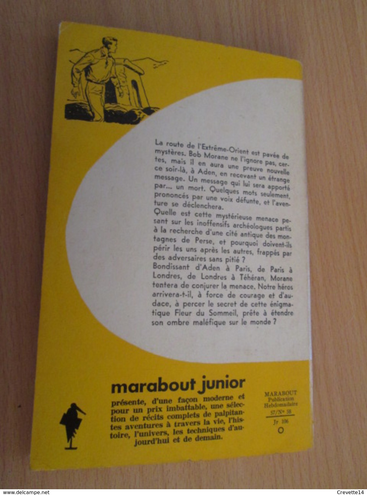 MOR2 : BOB MORANE / MARABOUT JUNIOR / HENRI VERNES : LA FLEUR DU SOMMEIL - Avventura