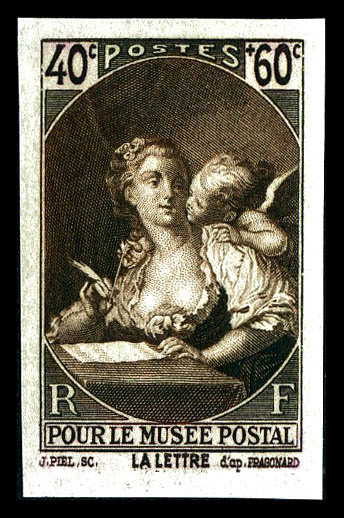 ** N°446a, Fragonard Pour Le Musée Postal , TB   Qualité: **   Cote: 270 Euros - Non Classés