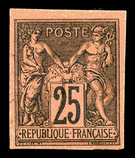 O N°43, 25c Noir Sur Rouge, TB (signé Brun)   Qualité: O   Cote: 300 Euros - Aigle Impérial