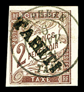 O Taxe N°13, 2F Marron, SUP. R. (signé Calves/certificat)   Qualité: O   Cote: 1200 Euros - Used Stamps