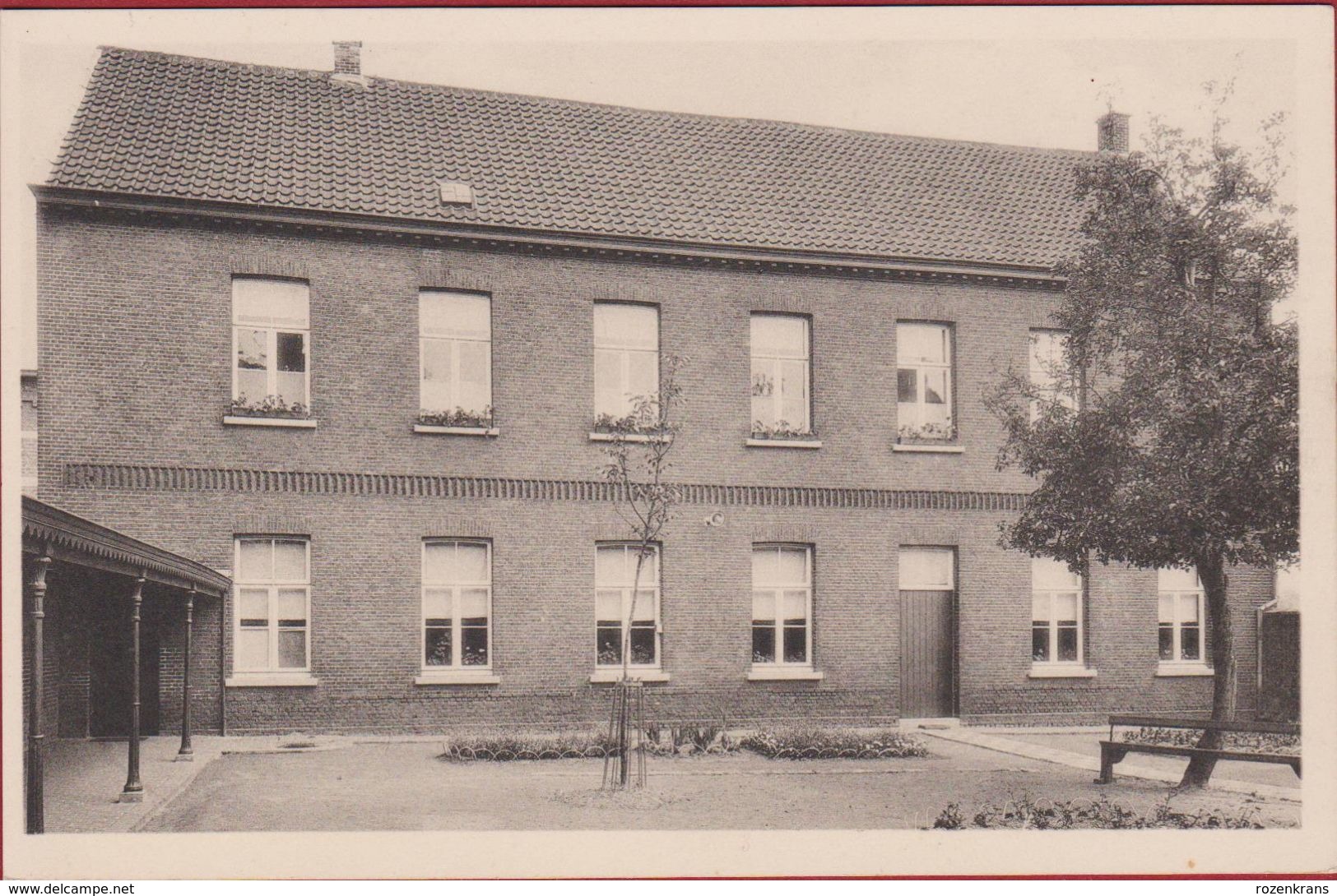 Hemiksem Hemixem Kostschool Van St. Sint Niklaas Pensionnat Vakschool Facade Buitenzicht ZELDZAAM (In Zeer Goede Staat) - Hemiksem