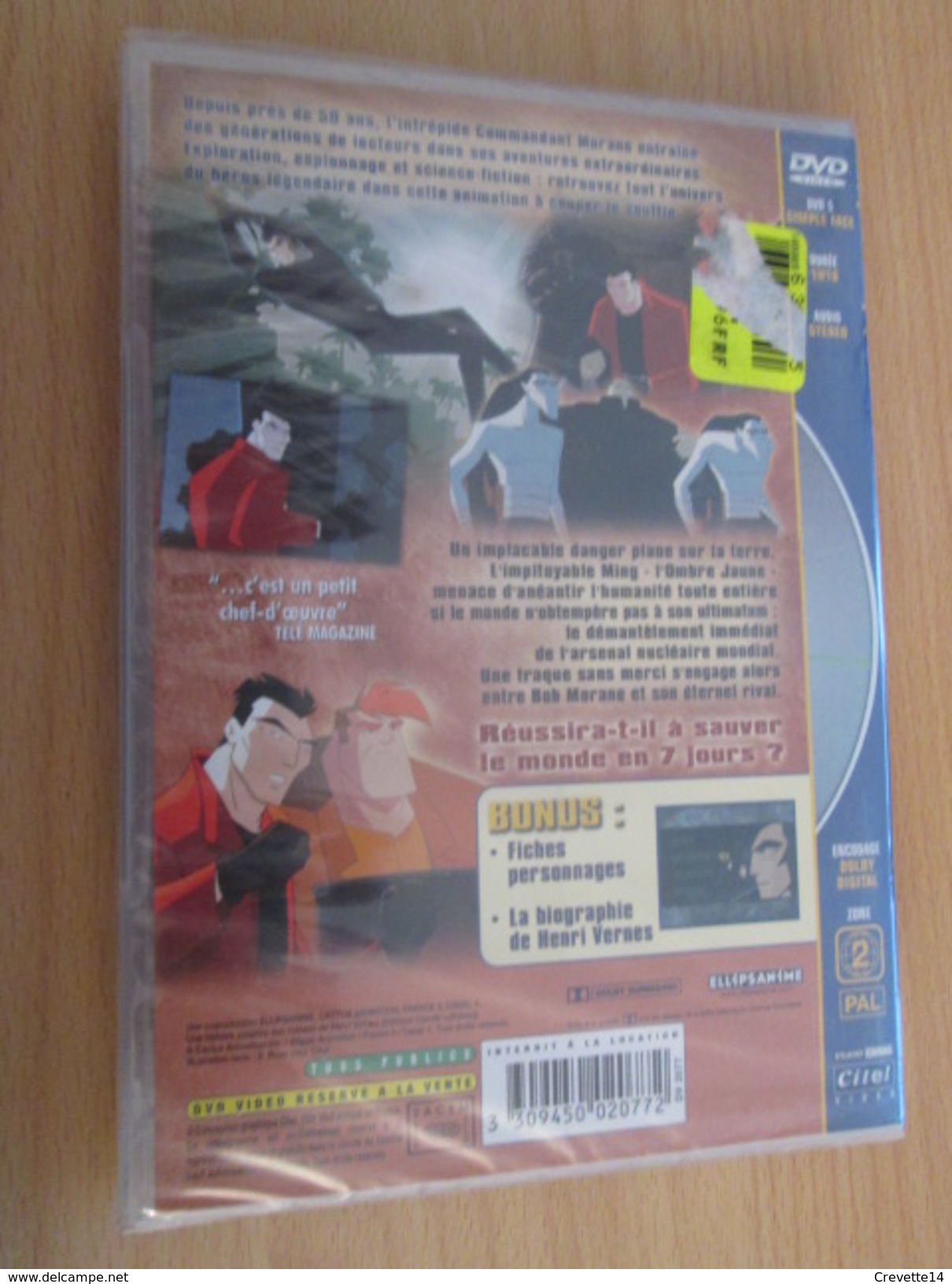 MOR2 : BOB MORANE / HENRI VERNES : DVD Neuf BOB MORANE CONTRE L'OMBRE JAUNE - Animation