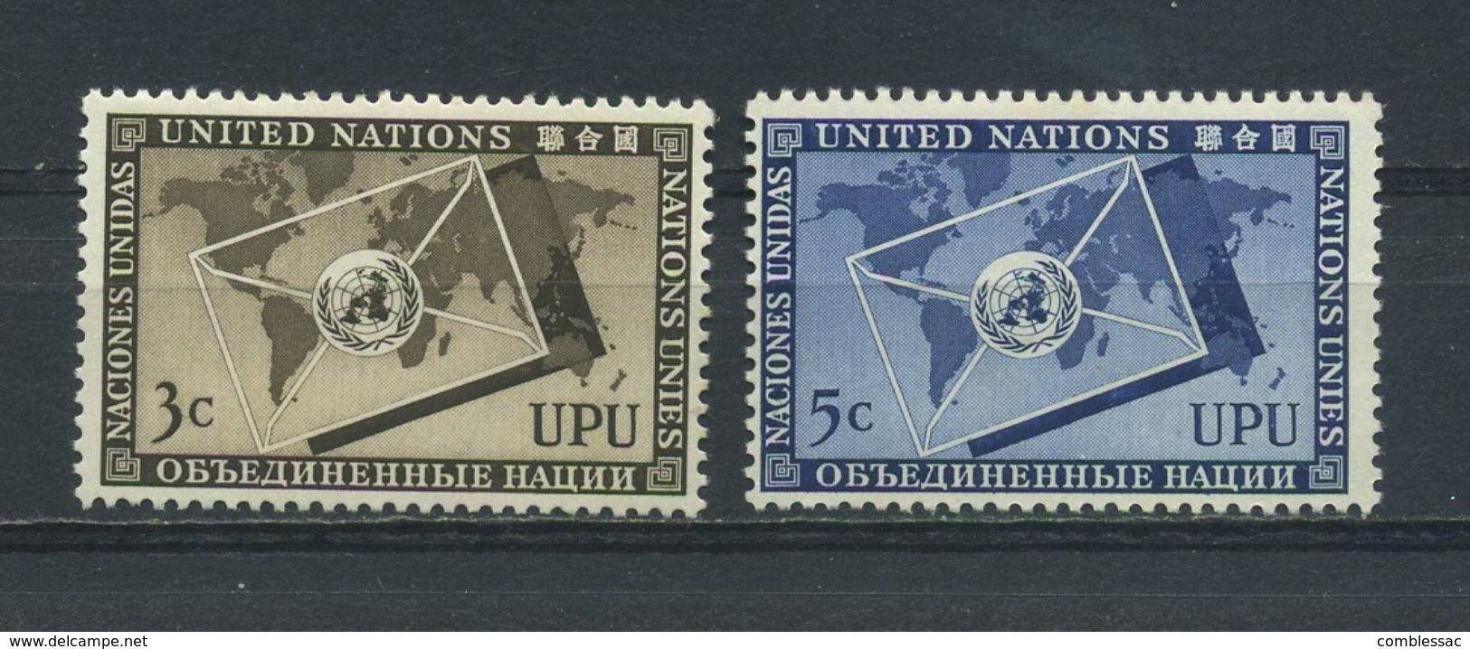 UNITED  NATIONS    1953    Universal  Postal  Union    Set  Of  2    MH - Other & Unclassified