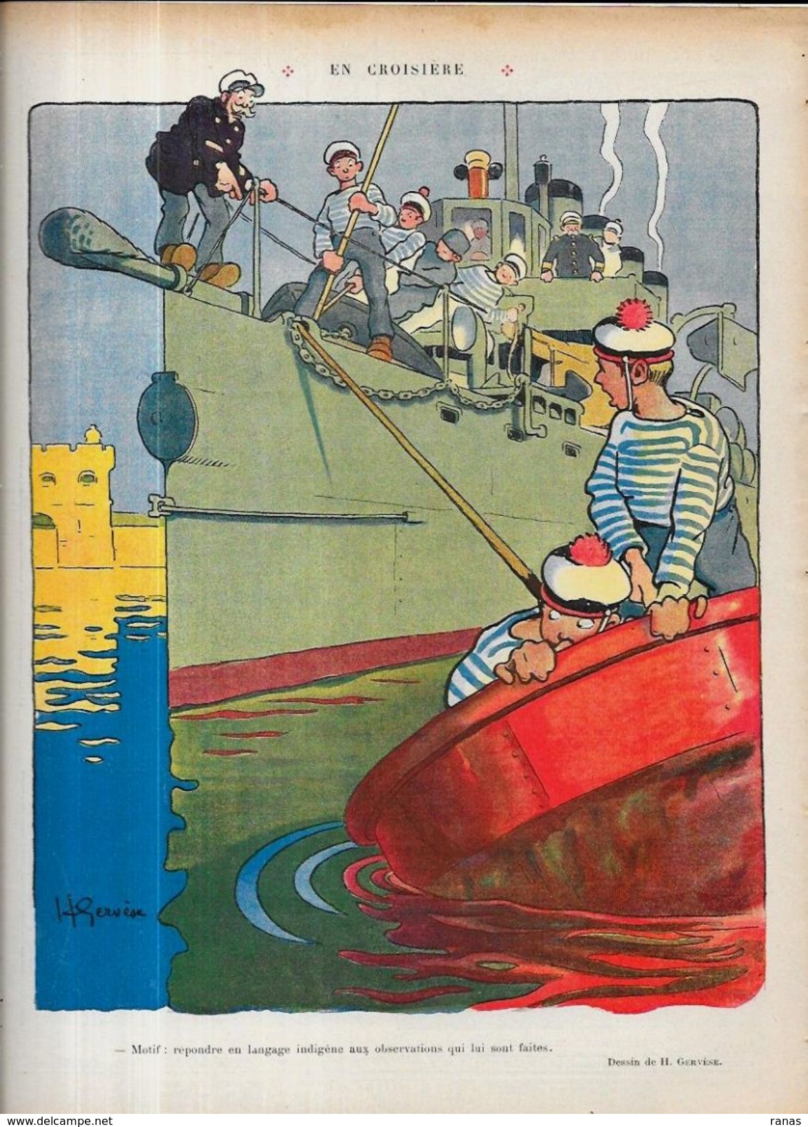 Revue Le Rire Satirique Caricature GERVESE Marin Marine N° 506 De 1912 - Other & Unclassified