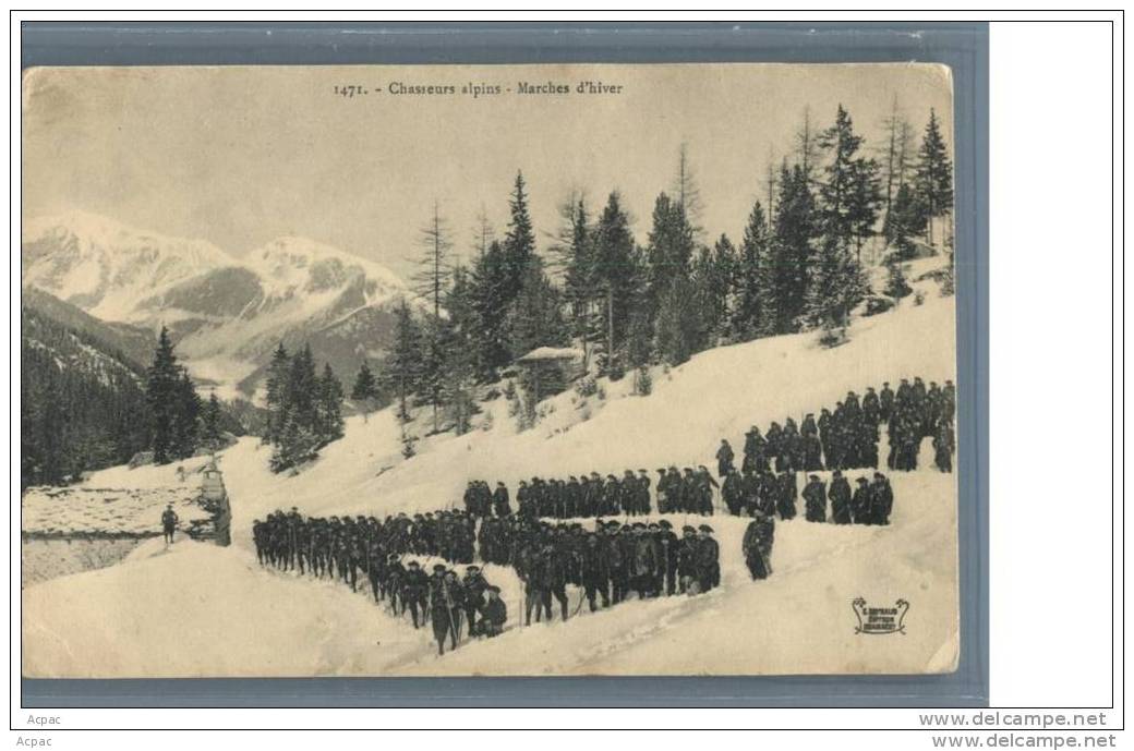 CHASSEURS  ALPINS   ...... Marches D&acute;hiver - Régiments