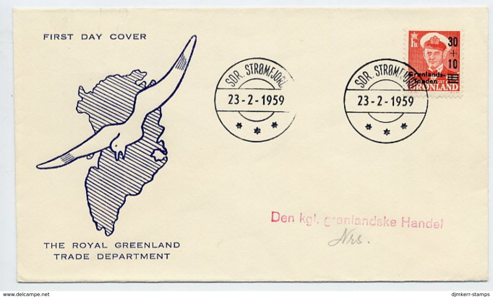 GREENLAND 1959 Greenland Fund On FDC.  Michel 43 - FDC