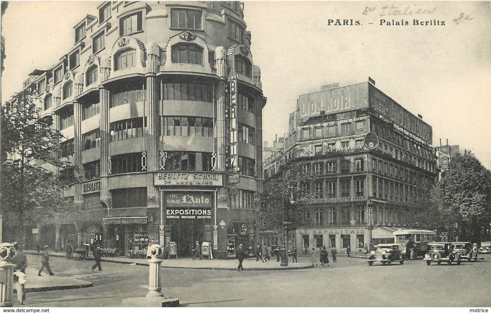 PARIS - Palais Berlitz, Boulevard Des Italiens. - Arrondissement: 02