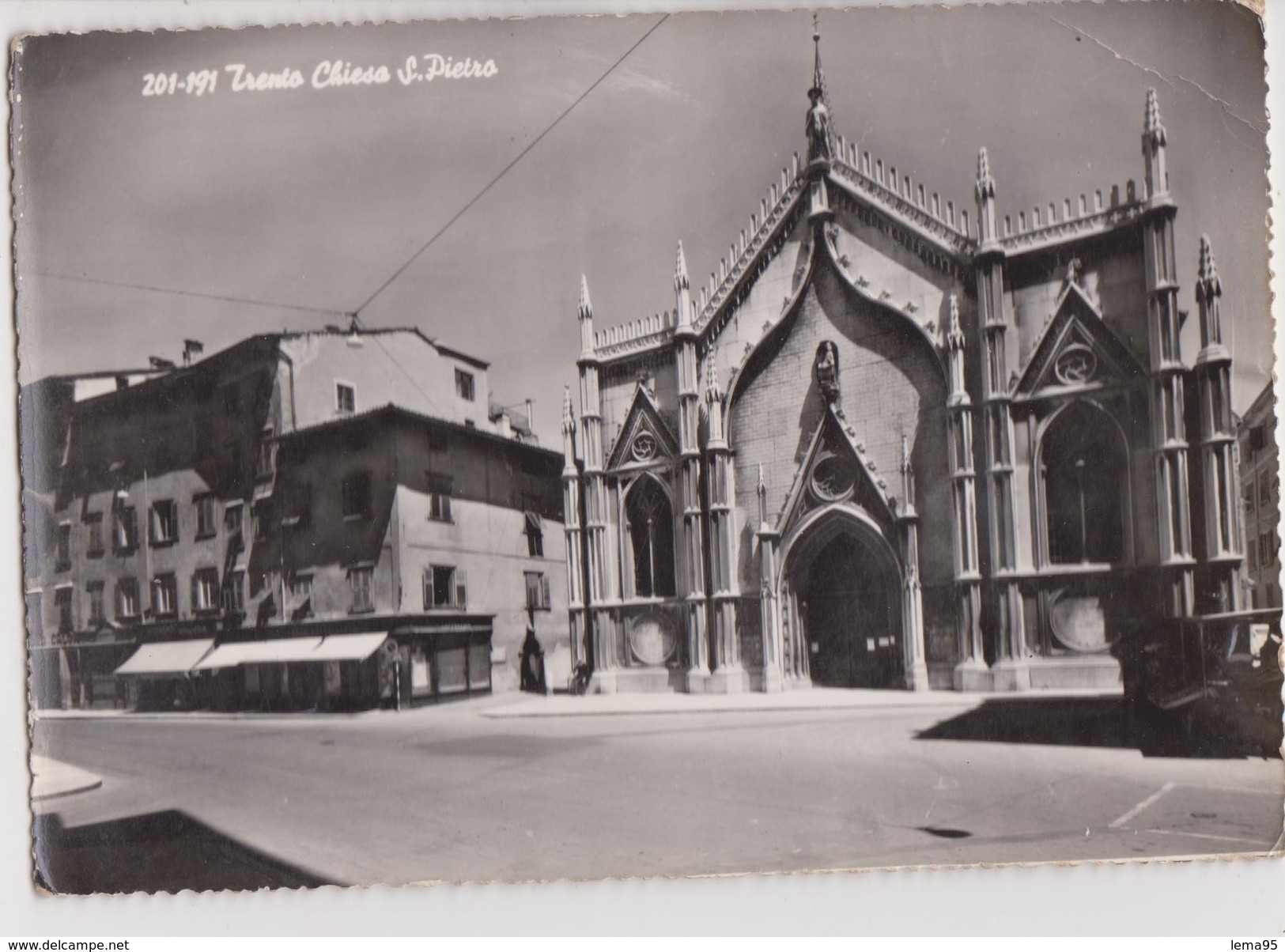 TRENTO CITTA' DETTAGLI CHIESA DI S PIETRO PRIMO PIANO VIAGGIATA - Trento