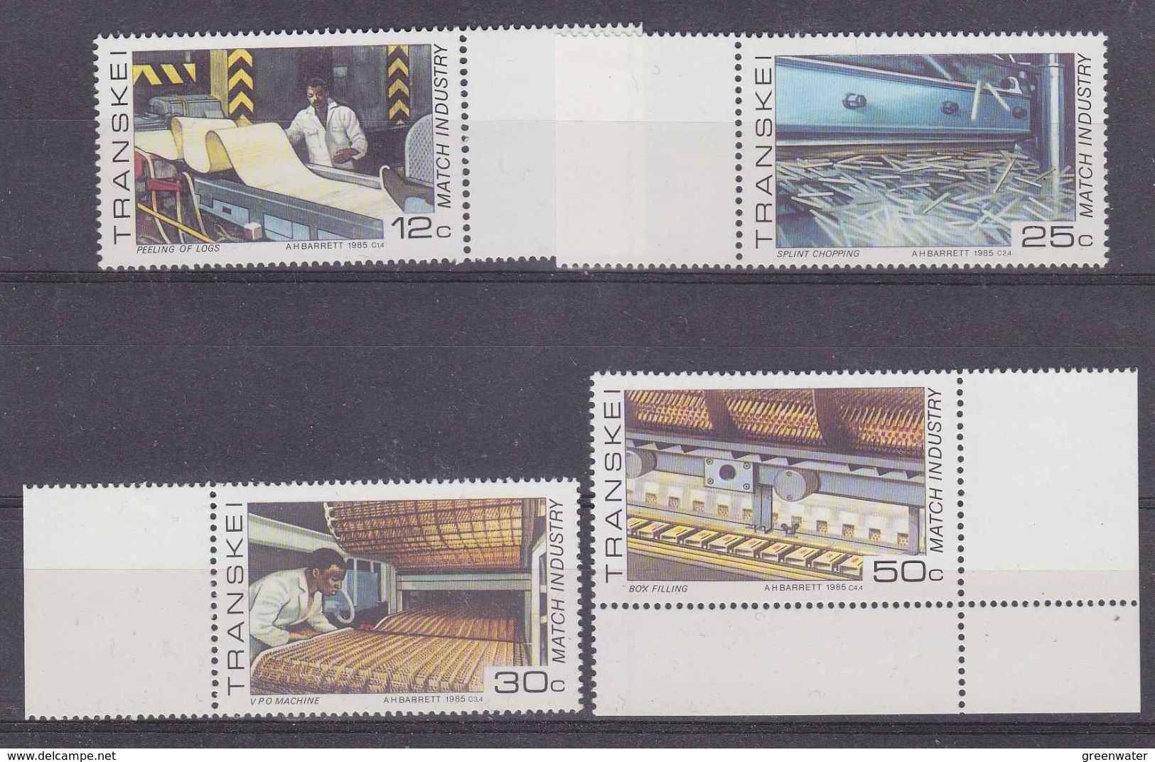 Transkei 1985 Match Industry 4v ** Mnh (37164A) - Transkei