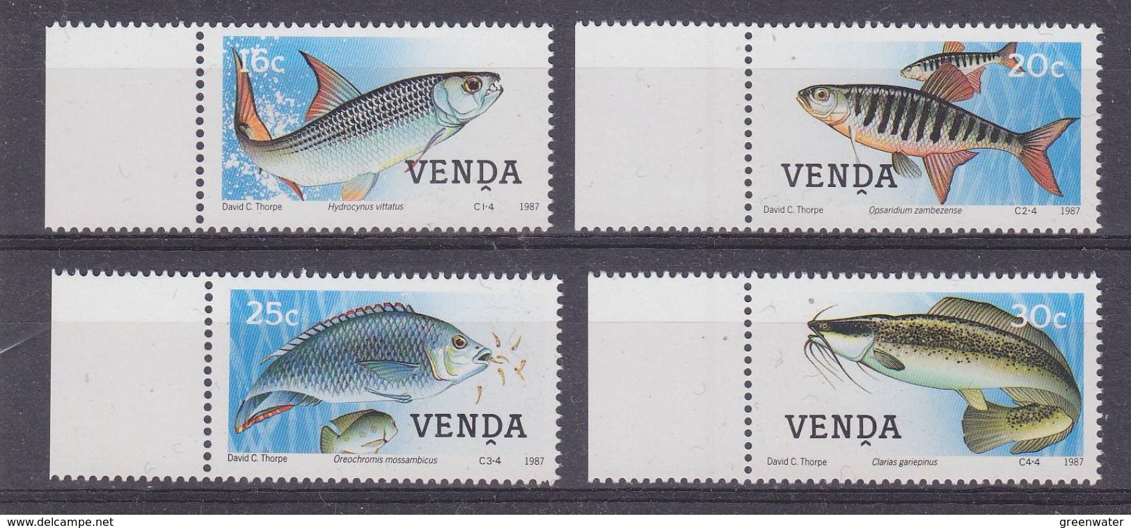 Venda 1987 Fishes 4v ** Mnh (37164D) - Venda