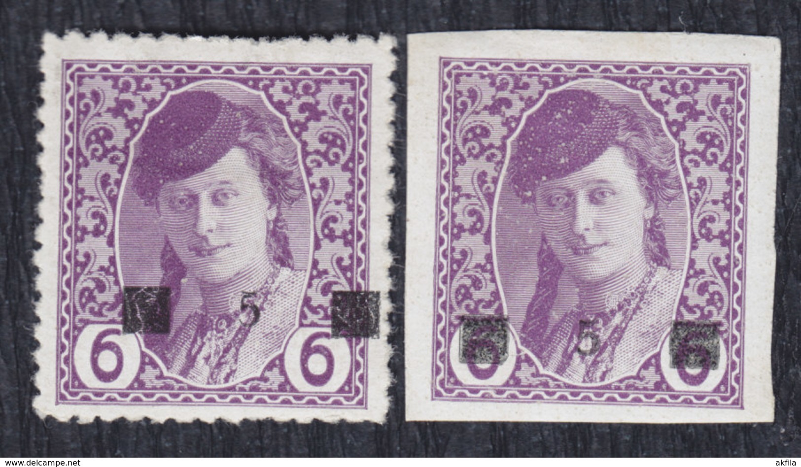 Yugoslavia State SHS Bosnia 1918 Newspaper Stamps, Perforated And Imperforated, MH (*) Michel 22 - Dagbladzegels