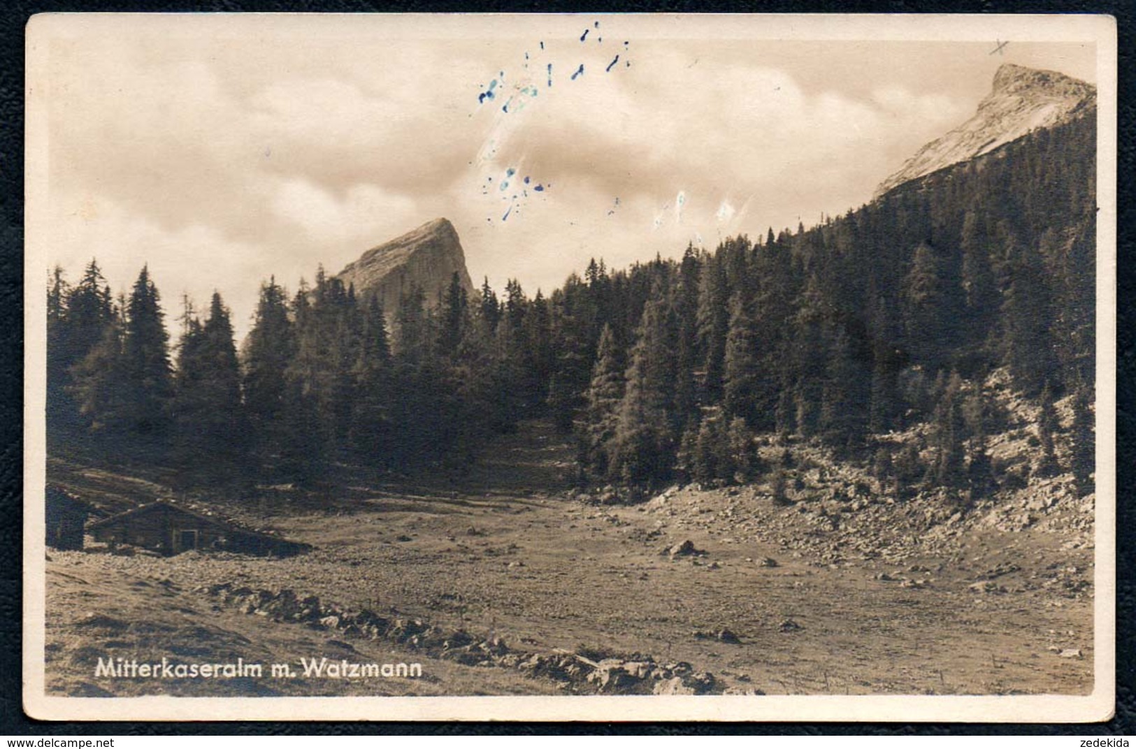 A9910 - Mitterkaser Alm Mit Watzmann - J. Schmidt Berchtesgaden - Berchtesgaden