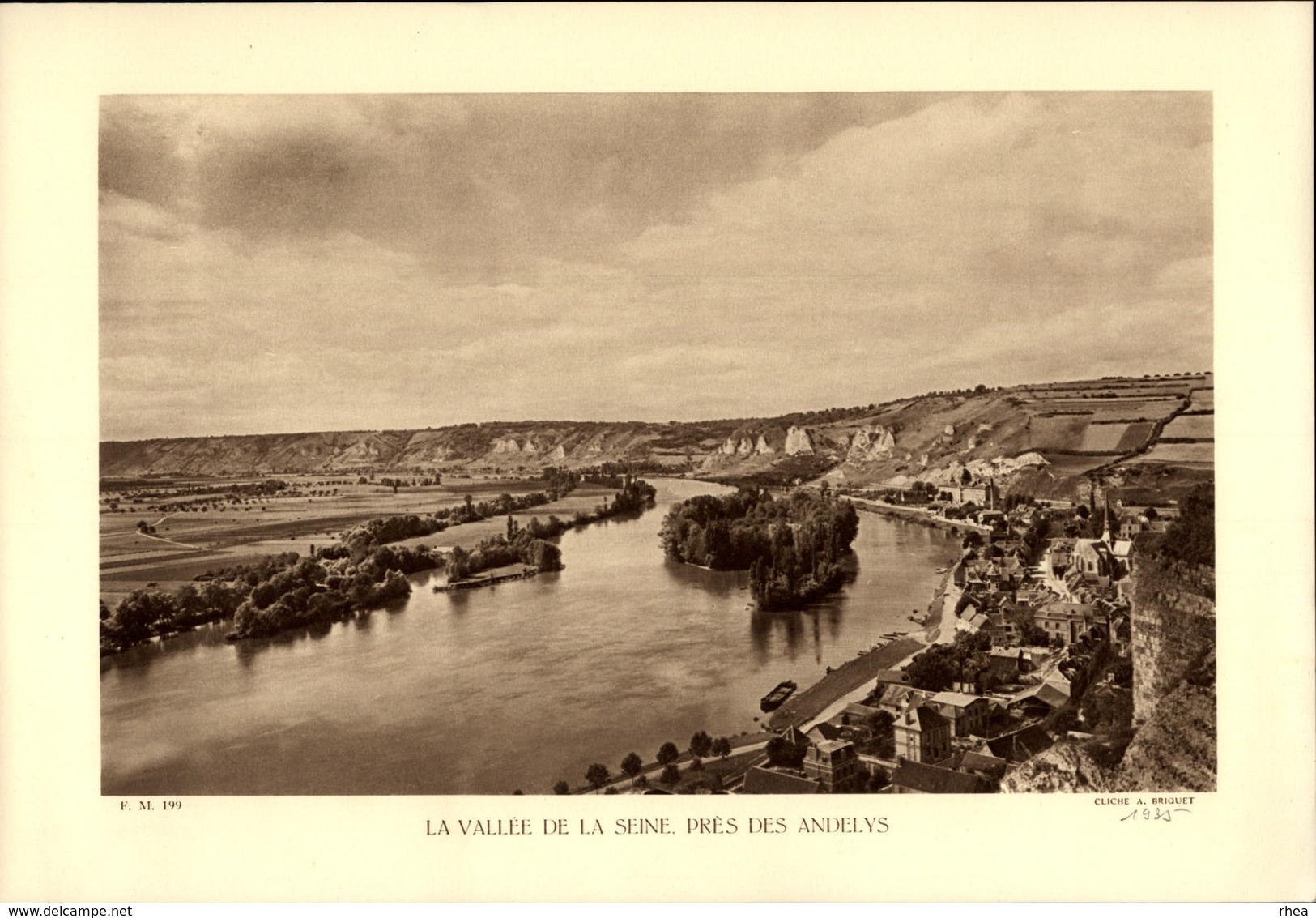 27 - LES ANDELYS - Planche Sépia - La Vallée De La Seine  - Cliché Briquet 1935 - Ohne Zuordnung