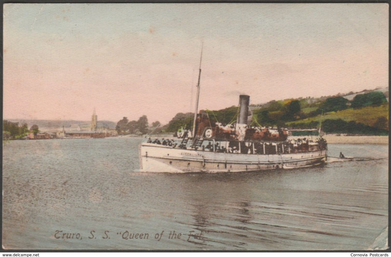 SS Queen Of The Fal At Truro, Cornwall, 1914 - Frith's Postcard - Other & Unclassified