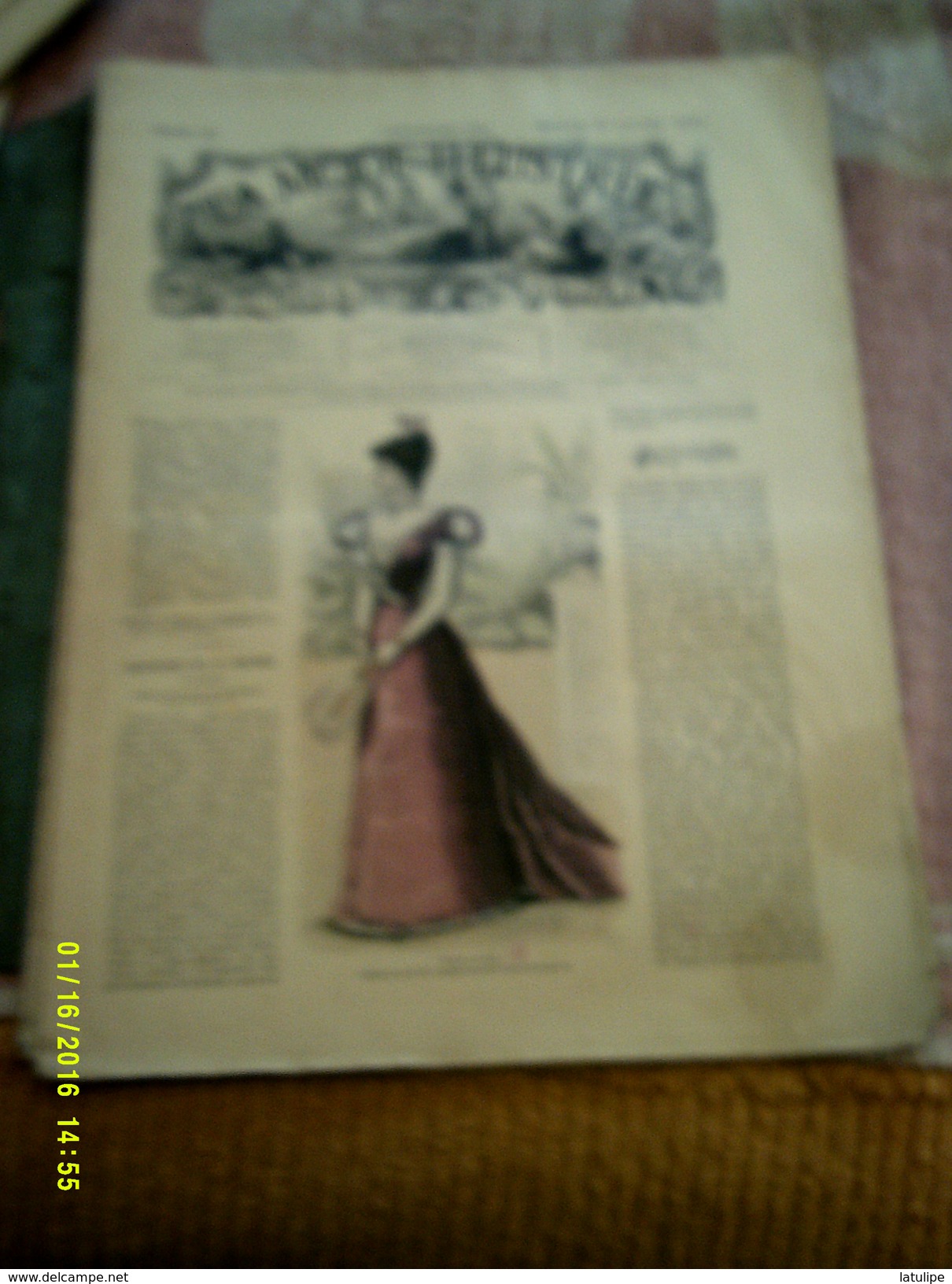 Journal De Famille La Mode Illustrée No 47 (  ) De 38em Année  21 Nov  1897 _6 Pages - Mode