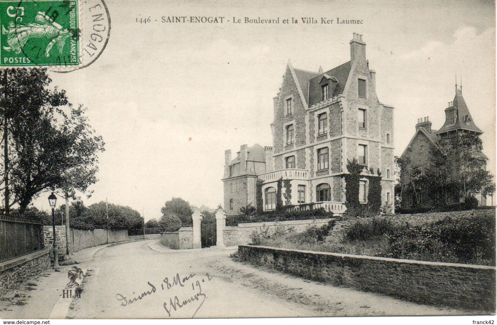 35. Saint Enogat. Le Boulevard Et La Villa Ker Laumec - Autres & Non Classés