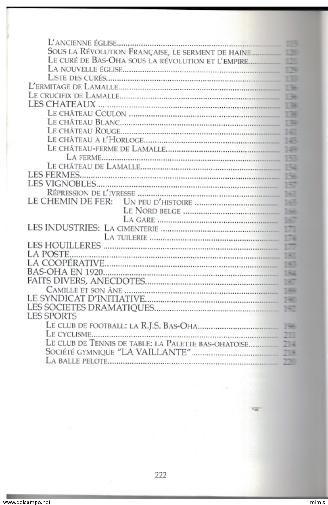 IL ETAIT UNE FOIS ...   BAS-OHA Par Monique Et Jean Jamart - België