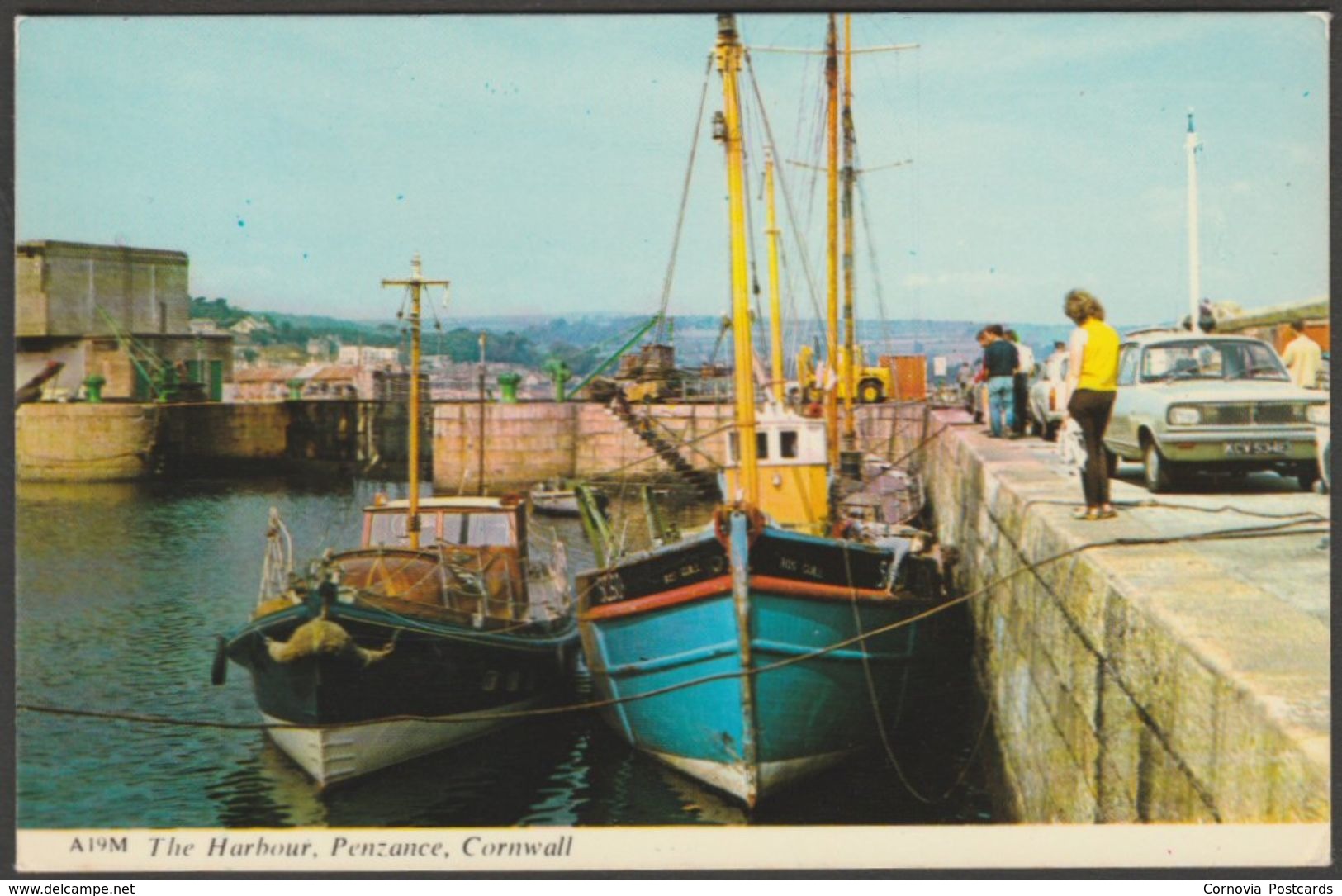 The Harbour, Penzance, Cornwall, 1971 - Harvey Barton Postcard - Other & Unclassified