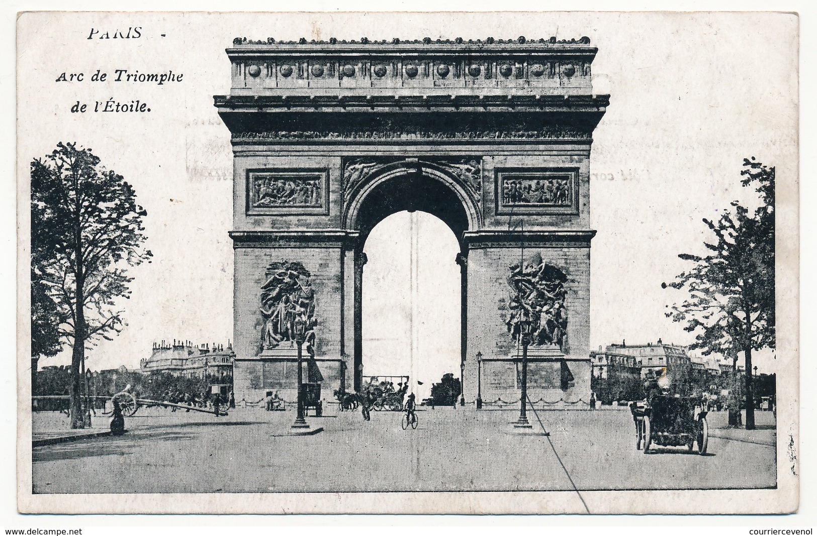 Carte Postale Avec Cachet "Section A Poste7 - GVC"(Gardes Voies Et Communications) - Ligny à Paris 1915 - RESERVE Jp4333 - WW I